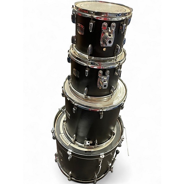 Used Yamaha 4 Piece Stage Custom Satin Black Drum Kit