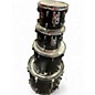 Used Yamaha 4 Piece Stage Custom Satin Black Drum Kit