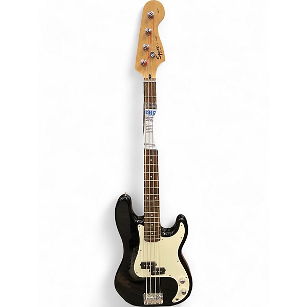 Used Squier Affinity Precision Bass Black and White Electric