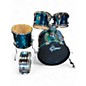Used Gretsch Drums 5 Piece Blackhawk Teal Drum Kit thumbnail