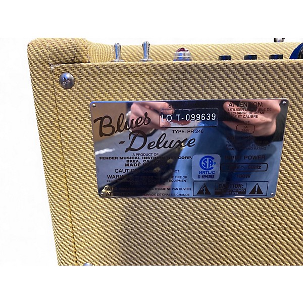 Used Fender Blues Deluxe Reissue 40W 1x12 Tweed Tube Guitar Combo Amp