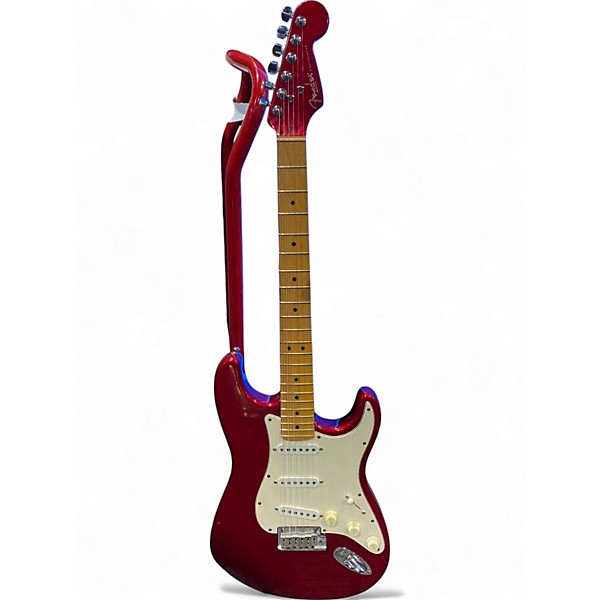 Vintage 1995 Fender American Standard Stratocaster Candy Apple Red Solid Body Electric Guitar