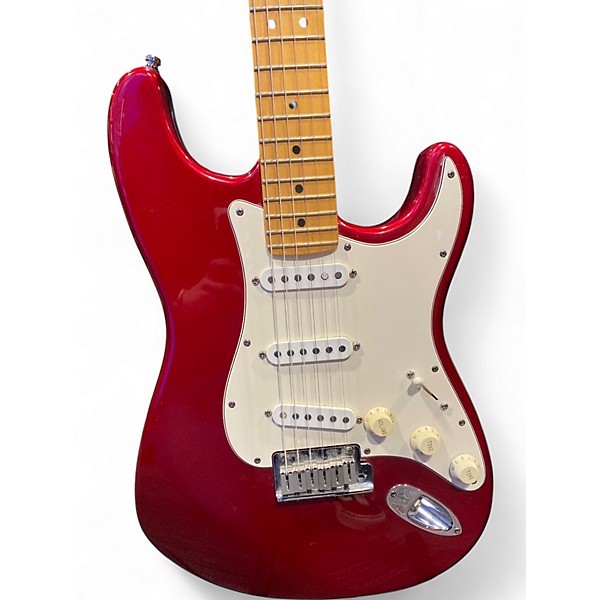 Vintage 1995 Fender American Standard Stratocaster Candy Apple Red Solid Body Electric Guitar