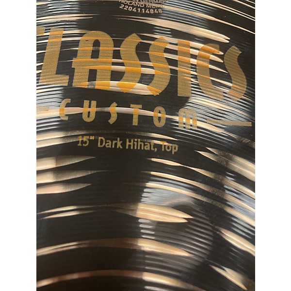 Used MEINL 15in Classics Custom Dark Hihat Top Cymbal