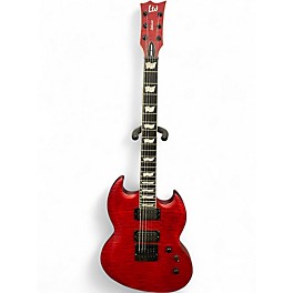 Used Ltd LTD Viper 1000 Deluxe Crimson Red Burst Solid Body Electric Guitar