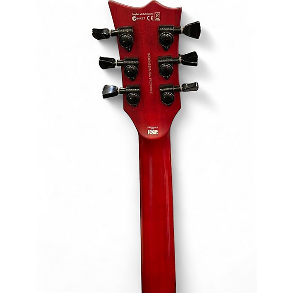 Used Ltd LTD Viper 1000 Deluxe Crimson Red Burst Solid Body Electric Guitar