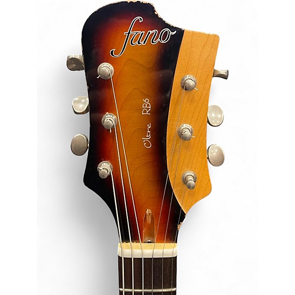 Used 2025 Fano Guitars RB6 Medium Distress Tobacco Sunburst Solid Body Electric Guitar