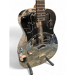 Used Dobro Hound Dog M-14 Metalbody NICKEL Resonator Guitar