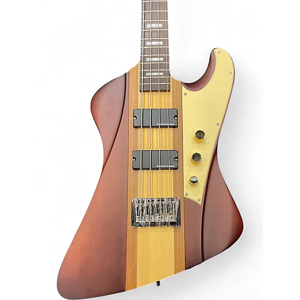 Used DBZ Guitars Diamond Hellfire transparent walnut Electric Bass Guitar