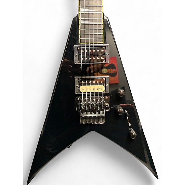 Used Jackson KV2T USA King V Black Solid Body Electric Guitar