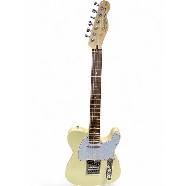Used Squier Telecaster Olympic White Solid Body Electric