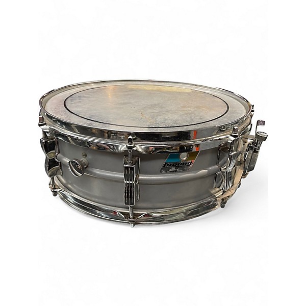 Vintage 1970s Ludwig 14in 1970s Acrolite Snare Silver Drum