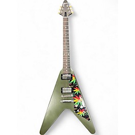 Used 2022 Gibson FLYING V TRIBUTE OLIVE DRAB Solid Body Electric Guitar