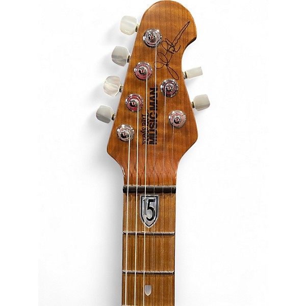 Used Ernie Ball Music Man JP15 John Petrucci Signature BFR Teal Quilt Top Solid Body Electric Guitar