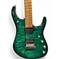 Used Ernie Ball Music Man JP15 John Petrucci Signature BFR Teal Quilt Top Solid Body Electric Guitar