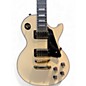Used Epiphone Les Paul Custom Blackback Pro Antique Ivory Solid Body Electric Guitar