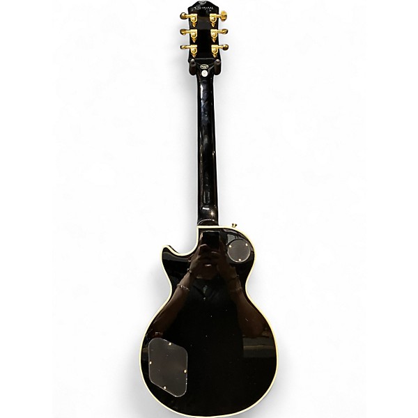 Used Epiphone Les Paul Custom Blackback Pro Antique Ivory Solid Body Electric Guitar