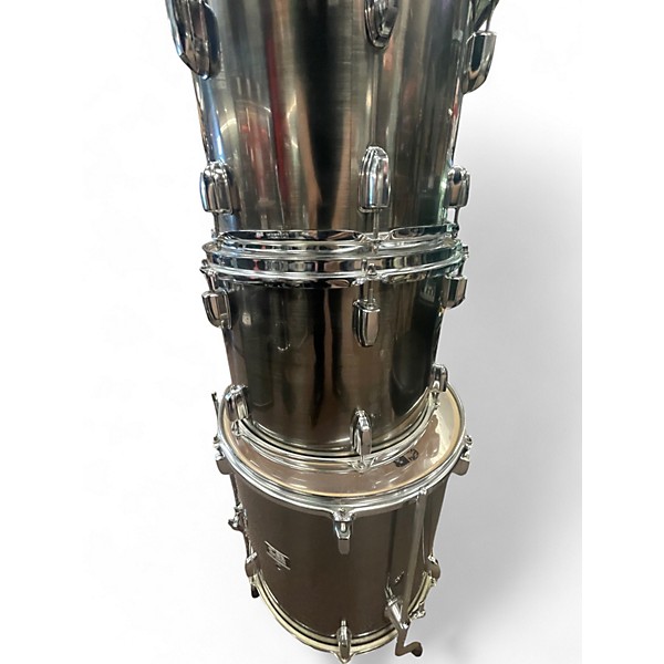 Used CB Percussion 5 Piece JRX55 Silver Drum Kit