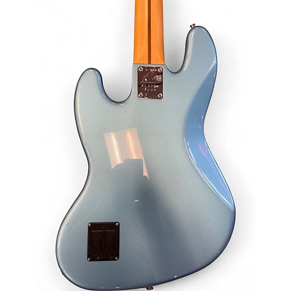Used Fender Player Plus Jazz Bass V Blue Electric Bass Guitar
