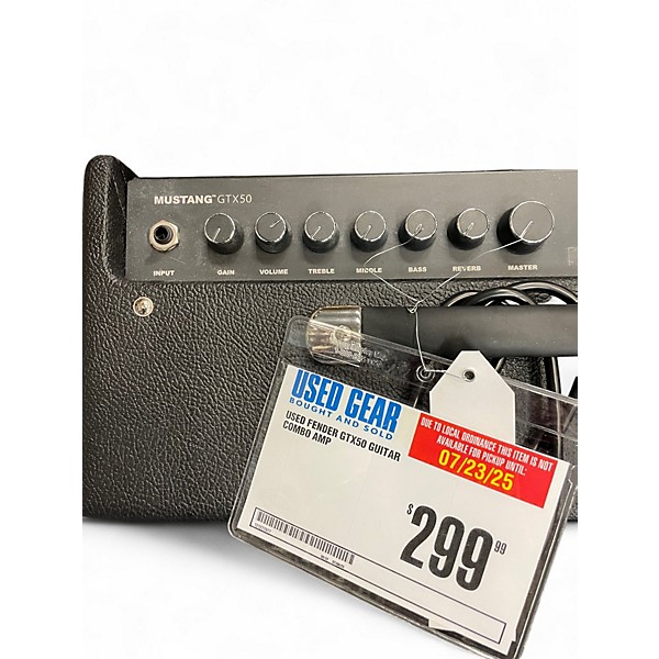 Used Fender GTX50 Guitar Combo Amp