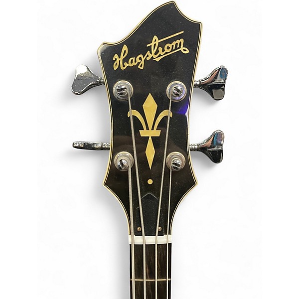 Vintage 1970s Hagstrom Swede Black Electric Bass Guitar