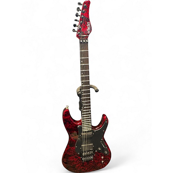 Used Schecter Guitar Research SUN VALLEY SUPER  SHREDDER  FR6 RED REIGN Solid Body Electric Guitar