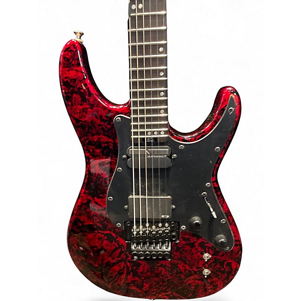 Used Schecter Guitar Research SUN VALLEY SUPER  SHREDDER  FR6 RED REIGN Solid Body Electric Guitar