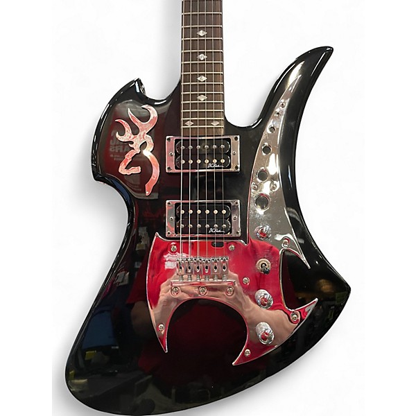 Used B.C. Rich Mockingbird Evil Edge Black Solid Body