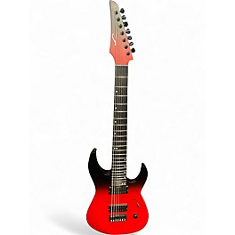 Used Legator Ninja X 7 Red to Black Fade Solid Body Electric Guitar