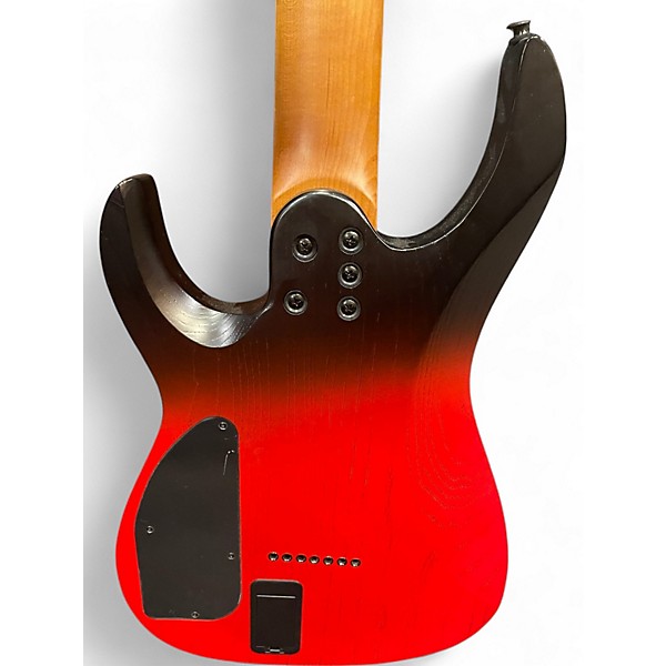 Used Legator Ninja X 7 Red to Black Fade Solid Body Electric Guitar