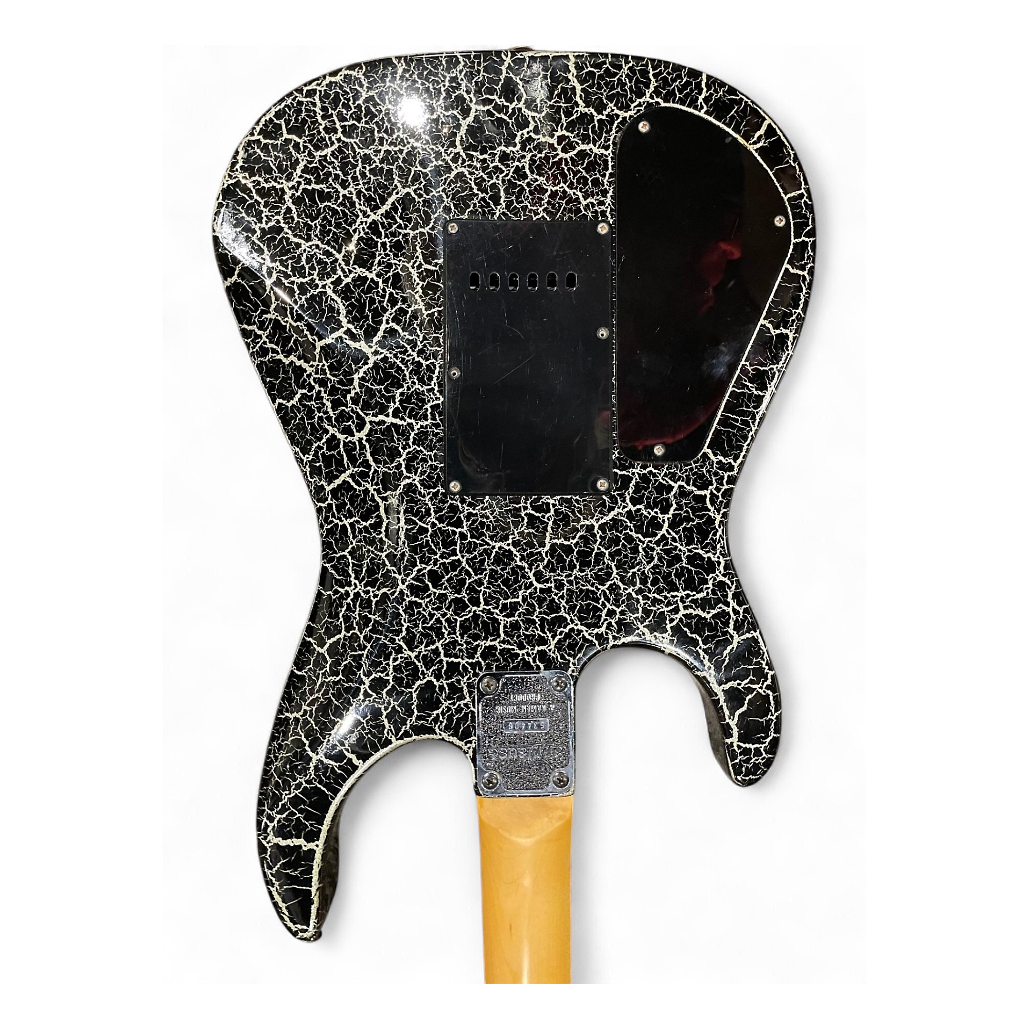 Used Kaman APPLAUSE BLACK CRACKLE Solid Body Electric Guitar BLACK