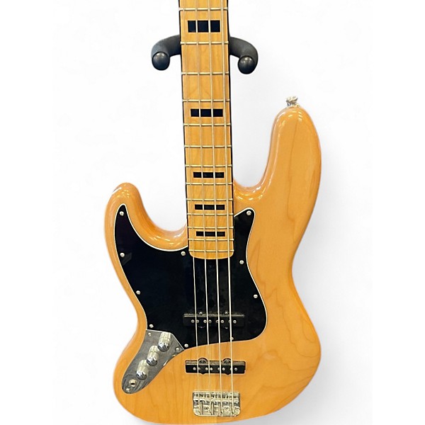 Used Squier Contemporary Jazz Bass Natural Electric Bass Guitar