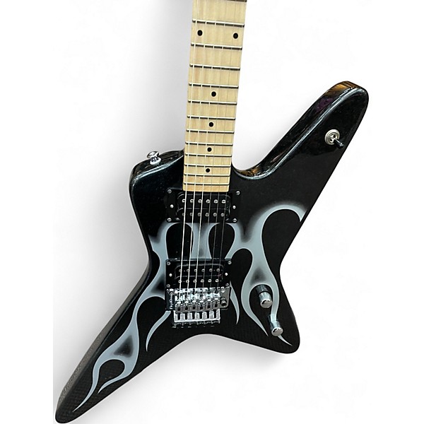 Used Kramer TRACII GUN GUNSTAR VOYAGER Metallic Black Solid Body Electric Guitar