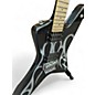 Used Kramer TRACII GUN GUNSTAR VOYAGER Metallic Black Solid Body Electric Guitar