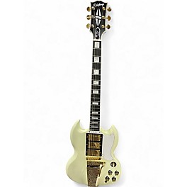 Used Epiphone Epiphone Inspired by Gibson Custom 1963 Les Paul SG Custom W Alpine White Solid Body Electric Guitar