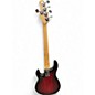 Used Sterling by Music Man Ray5 5 String Red to Black Fade Electric Bass Guitar