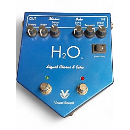 Used Visual Sound H2O Liquid Chorus Echo Effect Processor