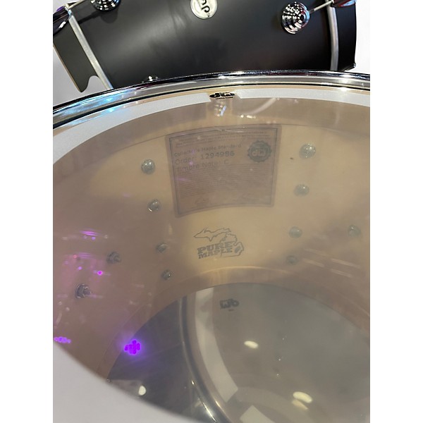 Used DW 4 Piece Collector's Maple Standard Matte Black Drum Kit