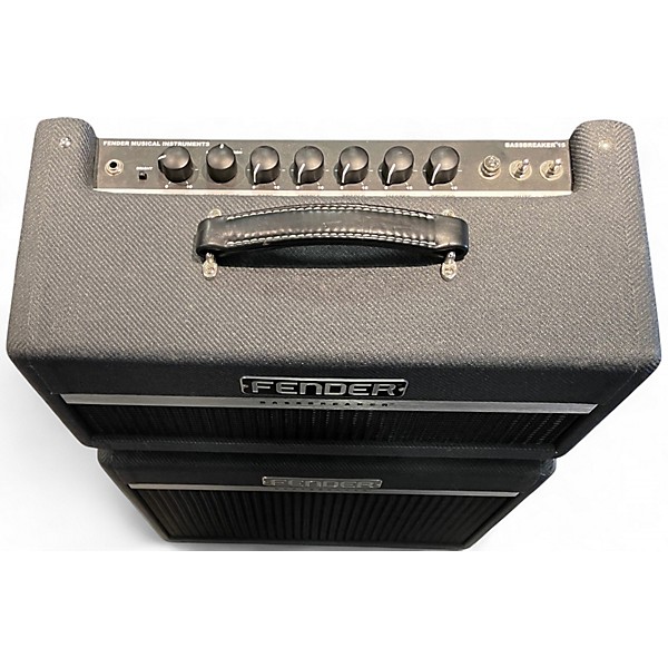 Used Fender Bassbreaker 15W HEAD WITH 1X12 CABINET Guitar Stack