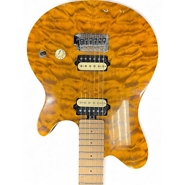Used OLP MM1 Trans Orange Solid Body Electric Guitar