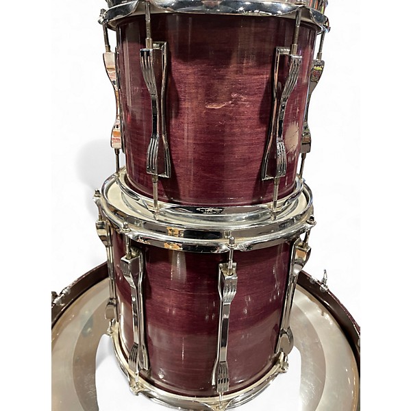 Used Ludwig 5 Piece Classic Maple Purple Shadow Drum Kit