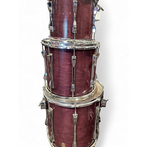 Used Ludwig 5 Piece Classic Maple Purple Shadow Drum Kit