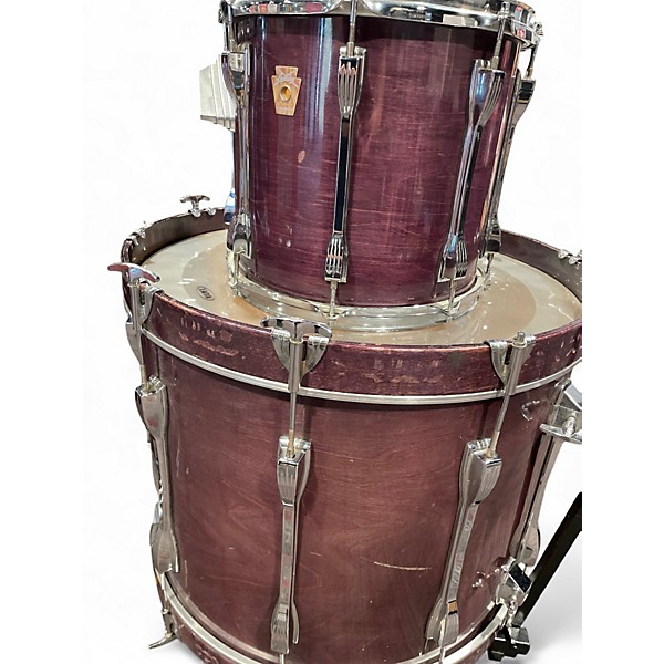 Used Ludwig 5 Piece Classic Maple Purple Shadow Drum Kit