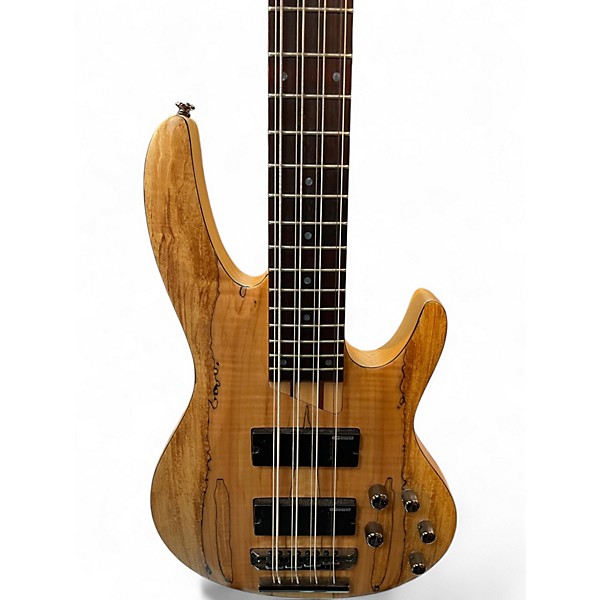 Used ESP LTD B208FM 8 String Natural Electric Bass Guitar