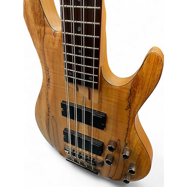Used ESP LTD B208FM 8 String Natural Electric Bass Guitar