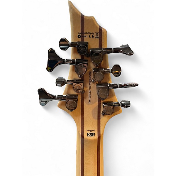 Used ESP LTD B208FM 8 String Natural Electric Bass Guitar