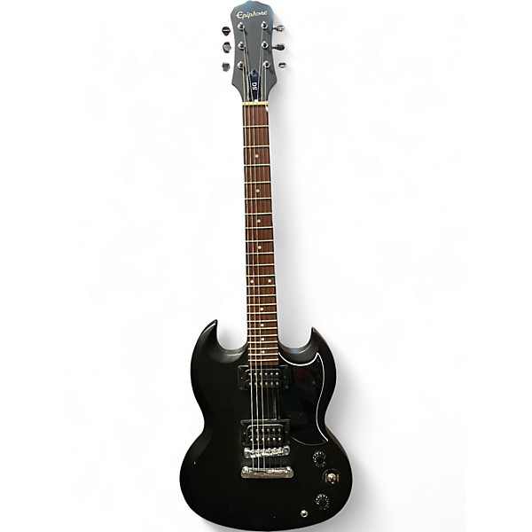 Used Epiphone SG Black Solid Body Electric Guitar Black