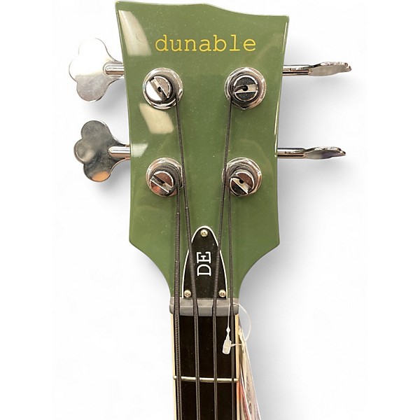Used Dunable Guitars R2DE OLIVE GREEN Electric Bass Guitar