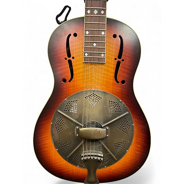Used National Estralita DLX Sunburst Acoustic Guitar