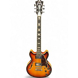 Used D'Angelico Premier Mini DC Sunburst Hollow Body Electric Guitar